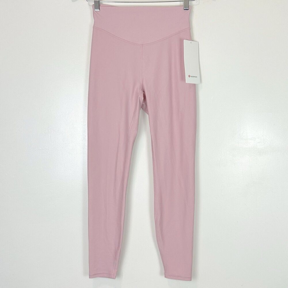 Lululemon Wunder Under SenseKnit HR Tight 25” Pink Haze 6 Discontinued Balletcor